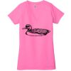 Ladies' Jersey Short-Sleeve Deep V-Neck T-Shirt Thumbnail