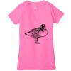 Ladies' Jersey Short-Sleeve Deep V-Neck T-Shirt Thumbnail