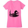 Ladies' Jersey Short-Sleeve Deep V-Neck T-Shirt Thumbnail