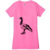 Ladies' Jersey Short-Sleeve Deep V-Neck T-Shirt Thumbnail