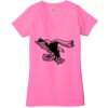 Ladies' Jersey Short-Sleeve Deep V-Neck T-Shirt Thumbnail