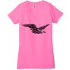 Ladies' Jersey Short-Sleeve Deep V-Neck T-Shirt Thumbnail