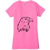 Ladies' Jersey Short-Sleeve Deep V-Neck T-Shirt Thumbnail