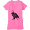 Ladies' Jersey Short-Sleeve Deep V-Neck T-Shirt Thumbnail