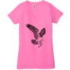 Ladies' Jersey Short-Sleeve Deep V-Neck T-Shirt Thumbnail