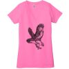 Ladies' Jersey Short-Sleeve Deep V-Neck T-Shirt Thumbnail