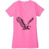Ladies' Jersey Short-Sleeve Deep V-Neck T-Shirt Thumbnail