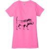 Ladies' Jersey Short-Sleeve Deep V-Neck T-Shirt Thumbnail