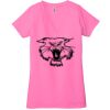 Ladies' Jersey Short-Sleeve Deep V-Neck T-Shirt Thumbnail