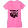 Ladies' Jersey Short-Sleeve Deep V-Neck T-Shirt Thumbnail
