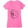 Ladies' Jersey Short-Sleeve Deep V-Neck T-Shirt Thumbnail