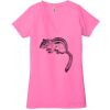 Ladies' Jersey Short-Sleeve Deep V-Neck T-Shirt Thumbnail