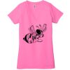 Ladies' Jersey Short-Sleeve Deep V-Neck T-Shirt Thumbnail