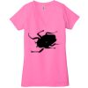 Ladies' Jersey Short-Sleeve Deep V-Neck T-Shirt Thumbnail