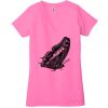 Ladies' Jersey Short-Sleeve Deep V-Neck T-Shirt Thumbnail