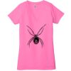 Ladies' Jersey Short-Sleeve Deep V-Neck T-Shirt Thumbnail