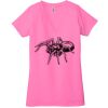 Ladies' Jersey Short-Sleeve Deep V-Neck T-Shirt Thumbnail