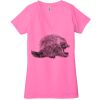 Ladies' Jersey Short-Sleeve Deep V-Neck T-Shirt Thumbnail