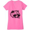 Ladies' Jersey Short-Sleeve Deep V-Neck T-Shirt Thumbnail