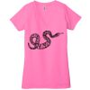 Ladies' Jersey Short-Sleeve Deep V-Neck T-Shirt Thumbnail