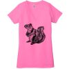 Ladies' Jersey Short-Sleeve Deep V-Neck T-Shirt Thumbnail