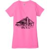 Ladies' Jersey Short-Sleeve Deep V-Neck T-Shirt Thumbnail
