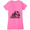 Ladies' Jersey Short-Sleeve Deep V-Neck T-Shirt Thumbnail