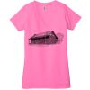 Ladies' Jersey Short-Sleeve Deep V-Neck T-Shirt Thumbnail