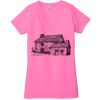 Ladies' Jersey Short-Sleeve Deep V-Neck T-Shirt Thumbnail