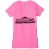 Ladies' Jersey Short-Sleeve Deep V-Neck T-Shirt Thumbnail