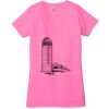 Ladies' Jersey Short-Sleeve Deep V-Neck T-Shirt Thumbnail