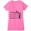 Ladies' Jersey Short-Sleeve Deep V-Neck T-Shirt Thumbnail