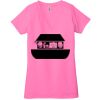 Ladies' Jersey Short-Sleeve Deep V-Neck T-Shirt Thumbnail