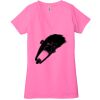 Ladies' Jersey Short-Sleeve Deep V-Neck T-Shirt Thumbnail