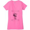 Ladies' Jersey Short-Sleeve Deep V-Neck T-Shirt Thumbnail