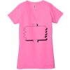 Ladies' Jersey Short-Sleeve Deep V-Neck T-Shirt Thumbnail
