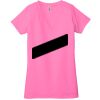 Ladies' Jersey Short-Sleeve Deep V-Neck T-Shirt Thumbnail