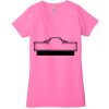 Ladies' Jersey Short-Sleeve Deep V-Neck T-Shirt Thumbnail