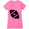 Ladies' Jersey Short-Sleeve Deep V-Neck T-Shirt Thumbnail