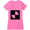 Ladies' Jersey Short-Sleeve Deep V-Neck T-Shirt Thumbnail
