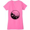 Ladies' Jersey Short-Sleeve Deep V-Neck T-Shirt Thumbnail