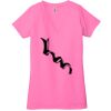 Ladies' Jersey Short-Sleeve Deep V-Neck T-Shirt Thumbnail
