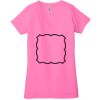 Ladies' Jersey Short-Sleeve Deep V-Neck T-Shirt Thumbnail