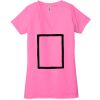 Ladies' Jersey Short-Sleeve Deep V-Neck T-Shirt Thumbnail
