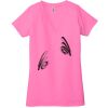 Ladies' Jersey Short-Sleeve Deep V-Neck T-Shirt Thumbnail