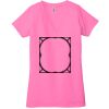 Ladies' Jersey Short-Sleeve Deep V-Neck T-Shirt Thumbnail
