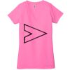 Ladies' Jersey Short-Sleeve Deep V-Neck T-Shirt Thumbnail