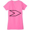 Ladies' Jersey Short-Sleeve Deep V-Neck T-Shirt Thumbnail