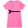 Ladies' Jersey Short-Sleeve Deep V-Neck T-Shirt Thumbnail