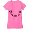 Ladies' Jersey Short-Sleeve Deep V-Neck T-Shirt Thumbnail